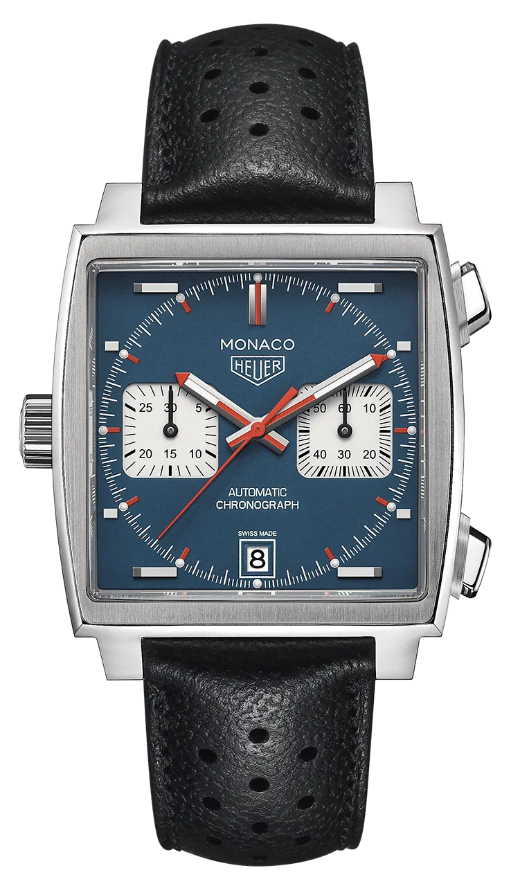 A bal koronás TAG Heuer Monaco Calibre 11