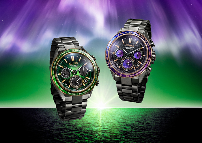 Citizen ATTESA Green Flash / Purple Aurora, Eco-Drive 50th Anniversary
