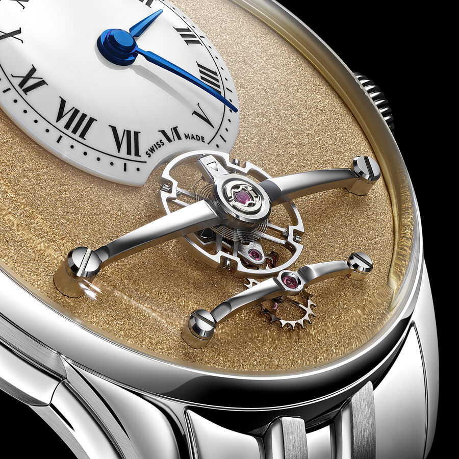 Christopher Ward C1 Loco Classic Gold dial, brown Vesuvio leather